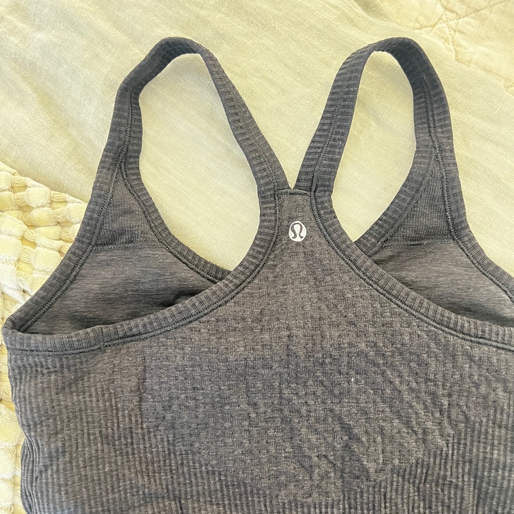 Lululemon Black racerback tank size 4